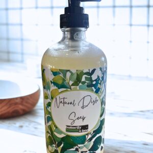 Organic Dish Soap, No Plastic Glass Bottle