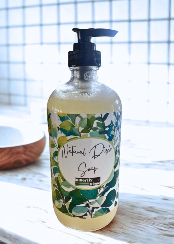 Organic Dish Soap, No Plastic Glass Bottle