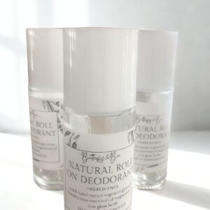 All Natural Roll On Deodorant, no aluminum.