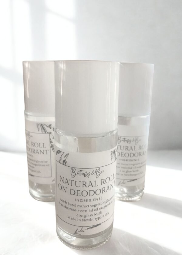 All Natural Roll On Deodorant, no aluminum.
