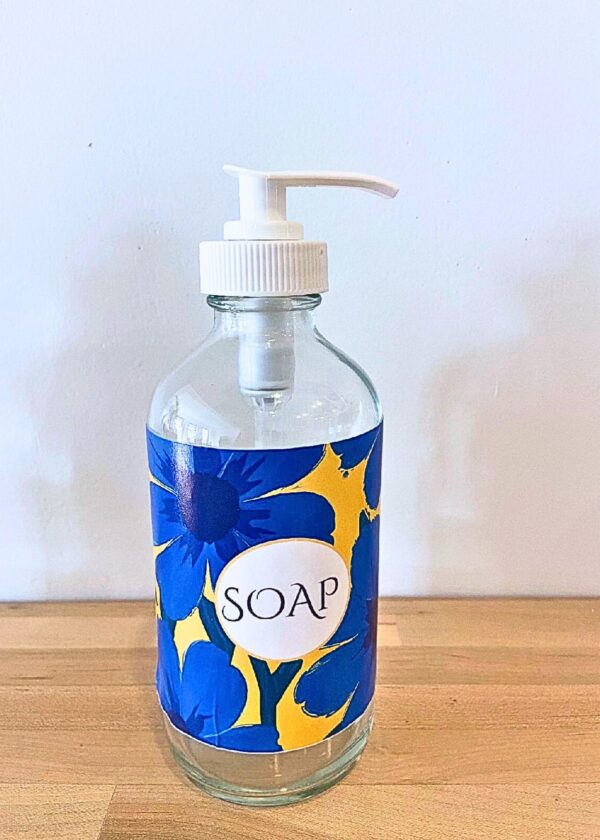 Soap Dispenser Customized Soap Dispenser with Organic Hand Soap Glass Soap Dispenser for Kitchen and Bath Organic Hand Soap with Pump - Image 5
