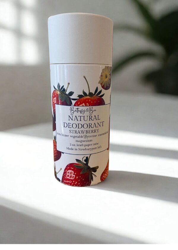 All Natural Deodorant, Aluminum Free, Baking Soda Free, Plastic Free