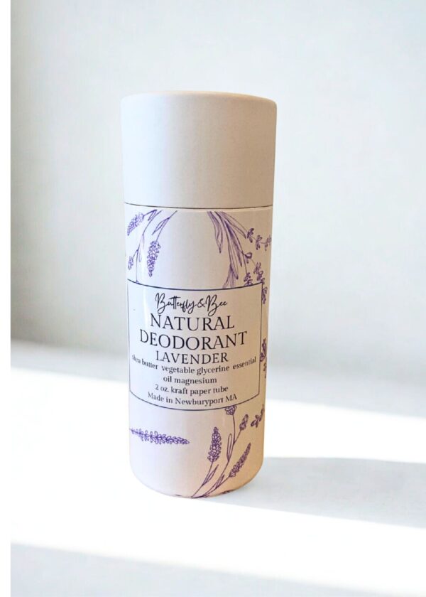 All Natural Deodorant, Aluminum Free, Baking Soda Free, Plastic Free