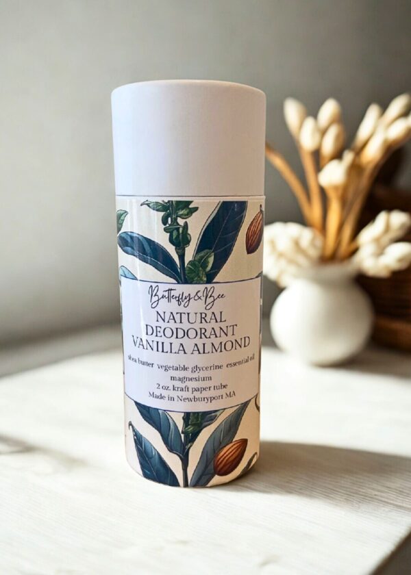 All Natural Deodorant, Aluminum Free, Baking Soda Free, Plastic Free