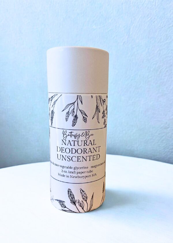 All Natural Deodorant, Aluminum Free, Baking Soda Free, Plastic Free