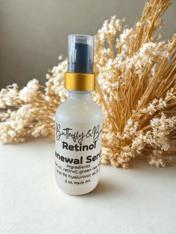 Retinol Face Serum | Anti-Aging + Hydrating | Green Tea + Hyaluronic Acid  Retinol Serum for Face | Plant-Based Skincare | Smooth Fine Lines & Wrinkles - Image 3
