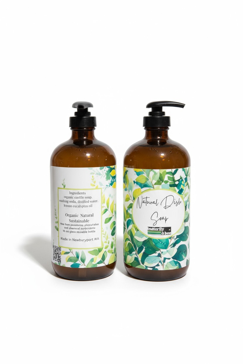 Organic Dish Soap Natural Dish Soap Eco Friendly Dish Soap Non-Toxic Dish Soap Dish Soap for Sensitive Skin - Image 2