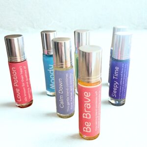 Essential oil blends for wellness.