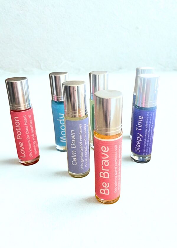 Essential oil blends for wellness.