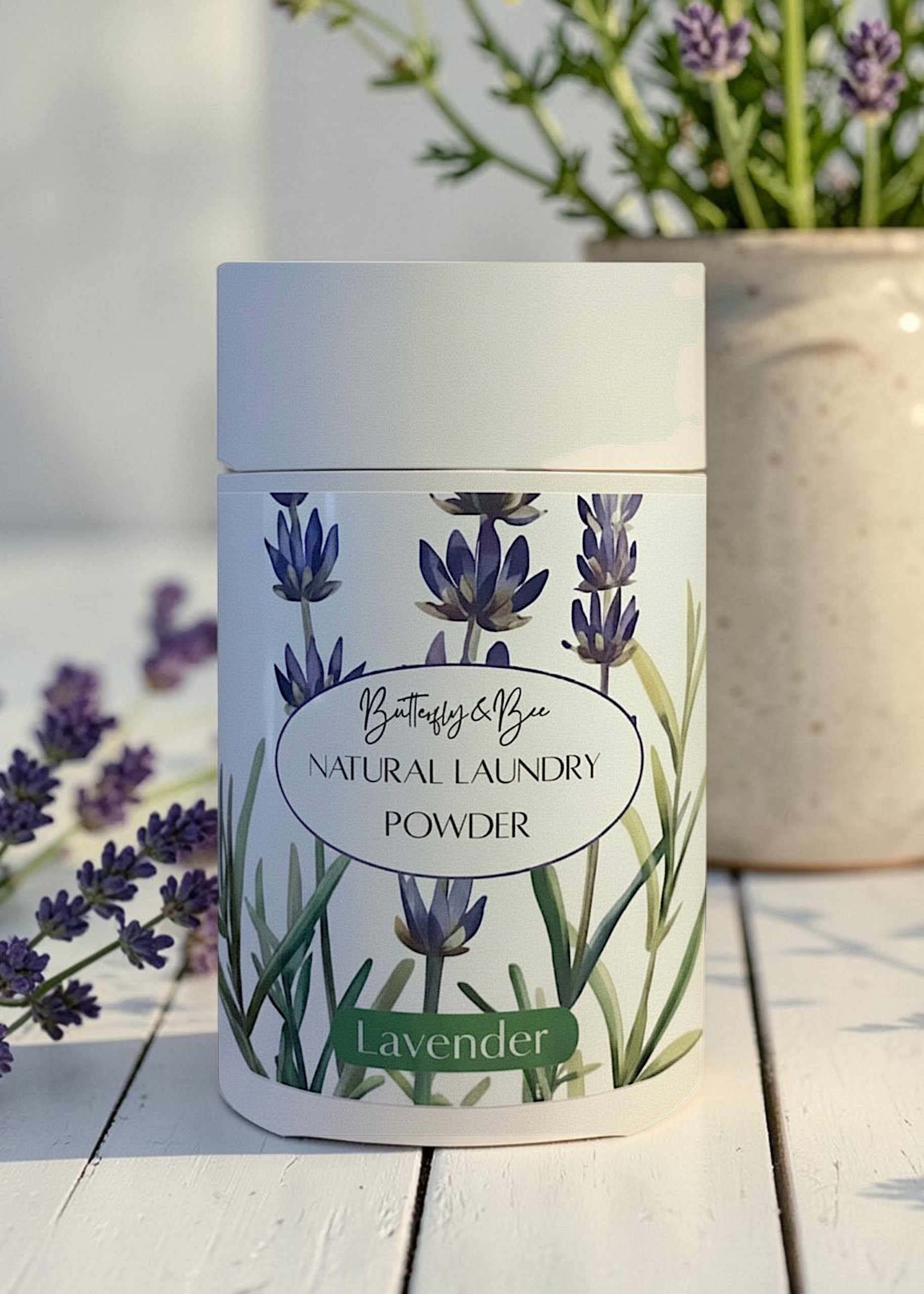 Natural Laundry Powder with Simple Ingredients. Compostable packaging