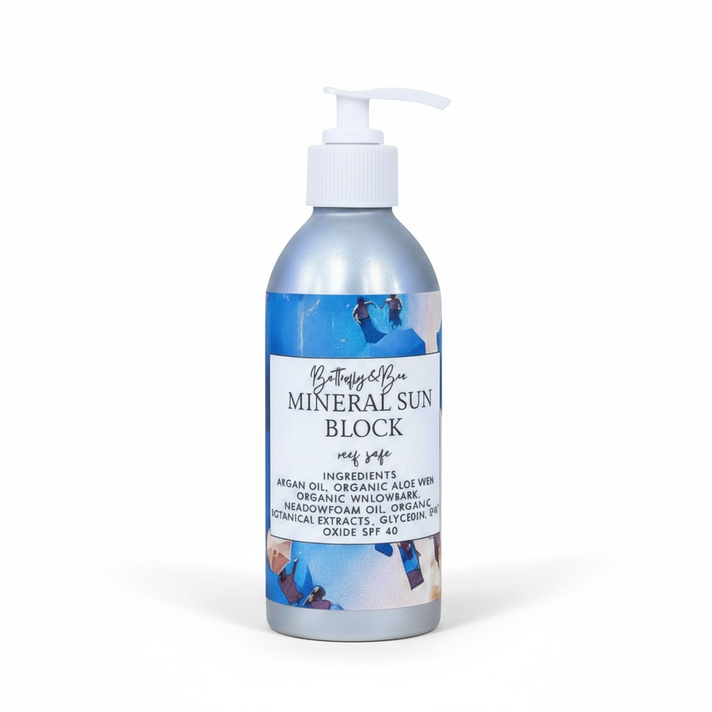 Reef Safe Zinc Based Sun Block, in Aluminum Bottle