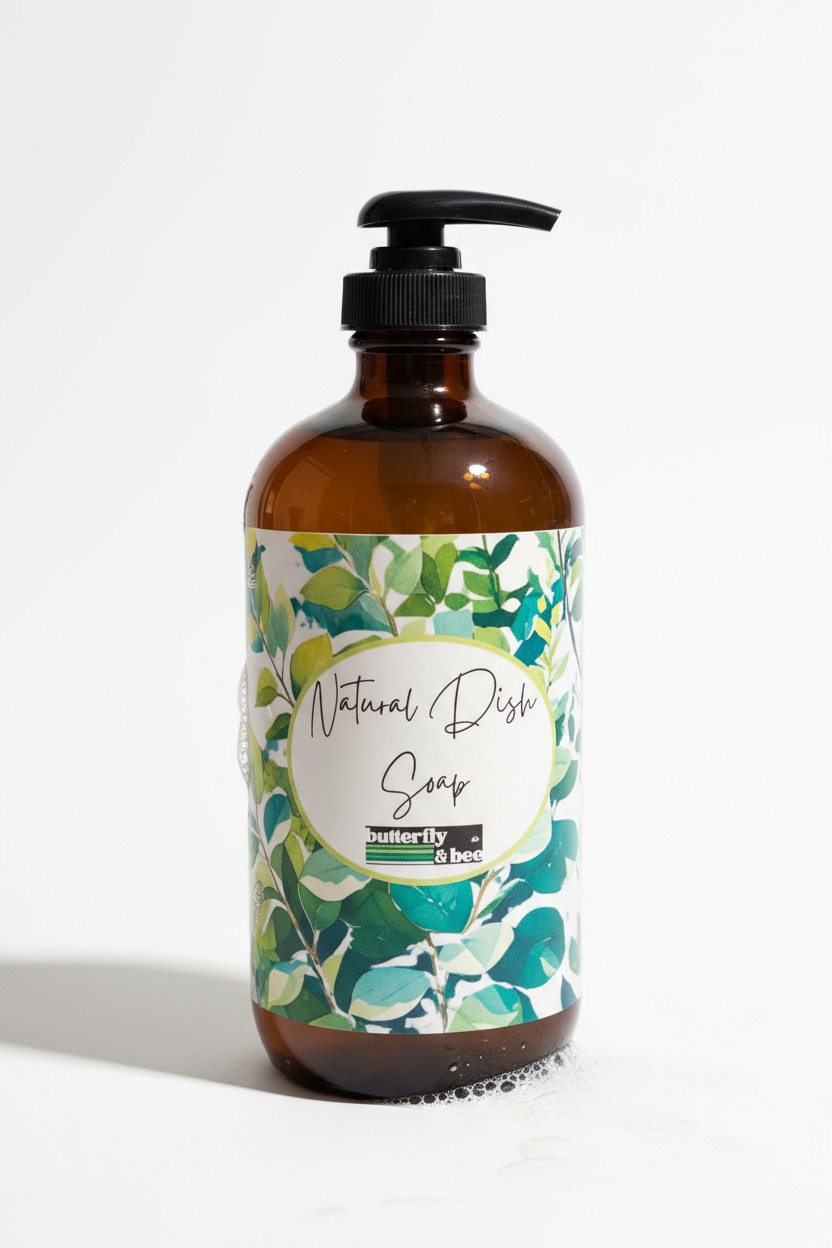 Organic Dish Soap,, Pure Ingredients, No Plastic Packaging