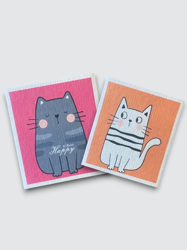 Cute Swedish Dish Towels with Fun Cats