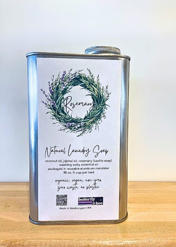 Detergent made with Organic Castile Soap. Zero Waste Packaging.