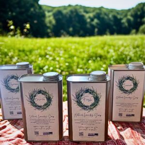 All Natural Laundry Detergent made with Organic Castile Soap. Zero Waste Packaging.