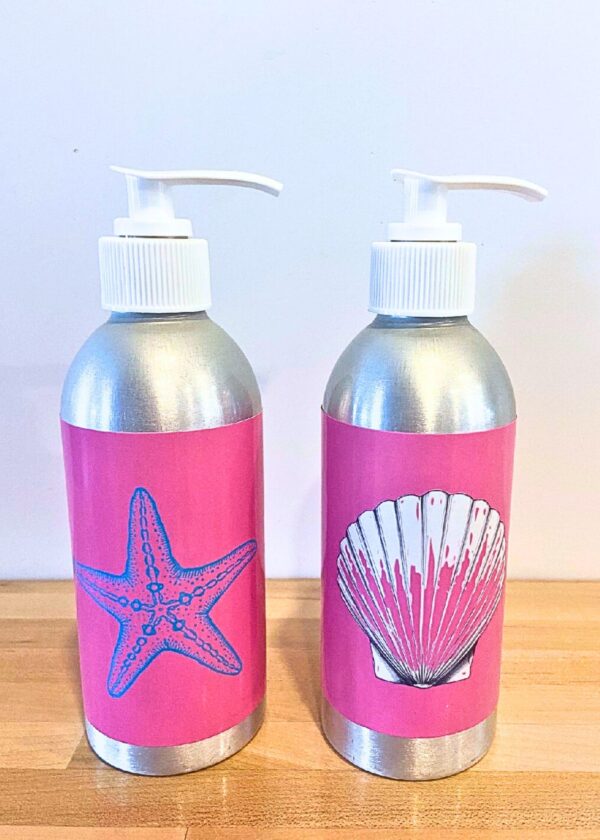 Refillable Soap Dispenser with Organic Soap and  Fun Beachside Designs with Coastal Charm - Image 7
