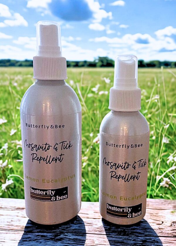 Butterfly&Bee All Natural Mosquito and Tick Repellent, Lemon Eucalyptus