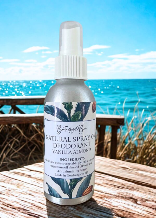 All Natural Chemical Free Deodorant. No Aluminum, no Baking Soda, Vanilla Almond