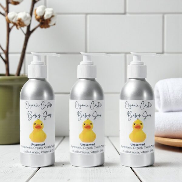 Organic Castile Baby Soap and Shampoo and Body Wash for Babies - Image 3