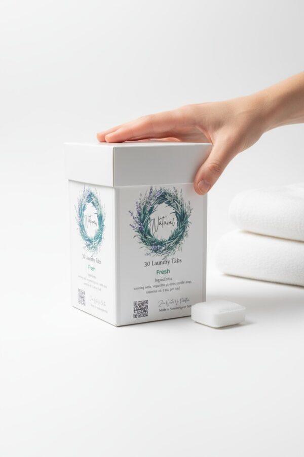 Natural Laundry Tabs, Zero Plastic Laundry Pods - Image 5