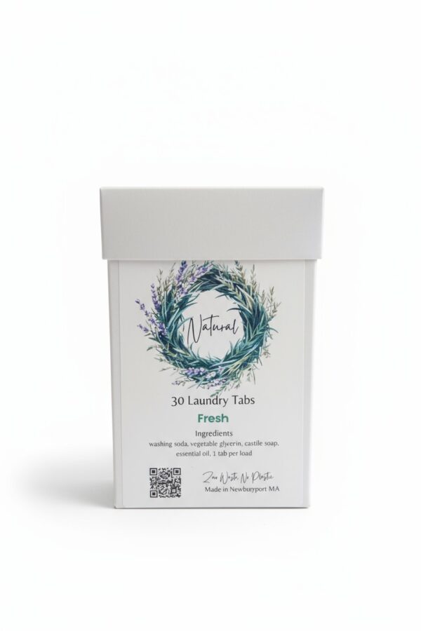 Natural Laundry Tabs, Simple Ingredients Laundry Pods, Plastic Free