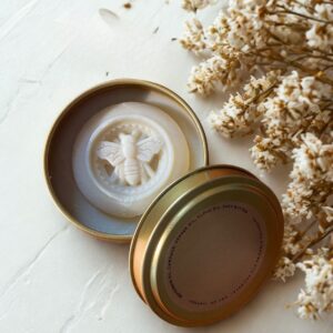 Butterfly &Bee Shea butter balm for dog paws noses and peoples palms.