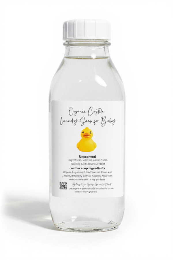 Organic Liquid Laundry Soap, Laundry Detergent for Babies Natural Laundry Soap Makes a Great Gift for New Mom Laundry Soap in Glass Baby Jar - Image 4