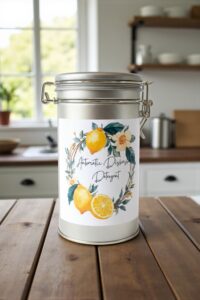 Natural Dishwasher Detergent in Reusable and Refillable Tin.