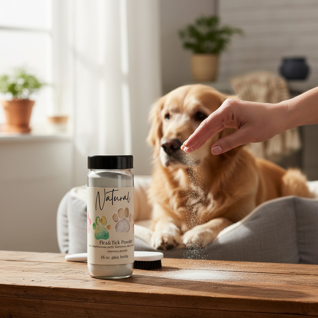 Butterfly&Bee Natural Flea & Tick Powder for Cats and Dogs