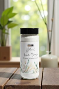 Natural All Purpose Cleaner, Powder Cleanser in Plastic Free Glass Bottle