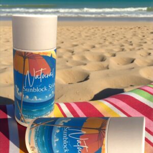 Natural Reef Safe Sunblock, Zinc Oxide Based, Zero Waste Container