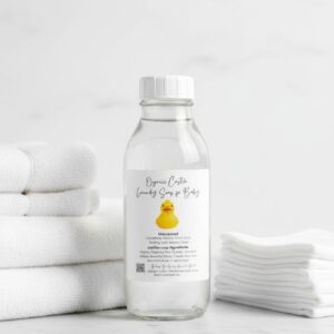 Organic Liquid Laundry Soap for Baby Cloths in Rescuable Milk Bottle