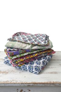 Cotton Block Print Napkins Mix and Match