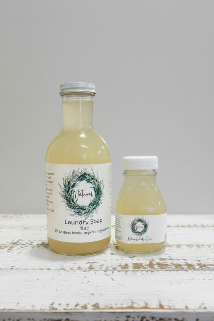 Natural Laundry Detergent Sampler Set of Three Scents