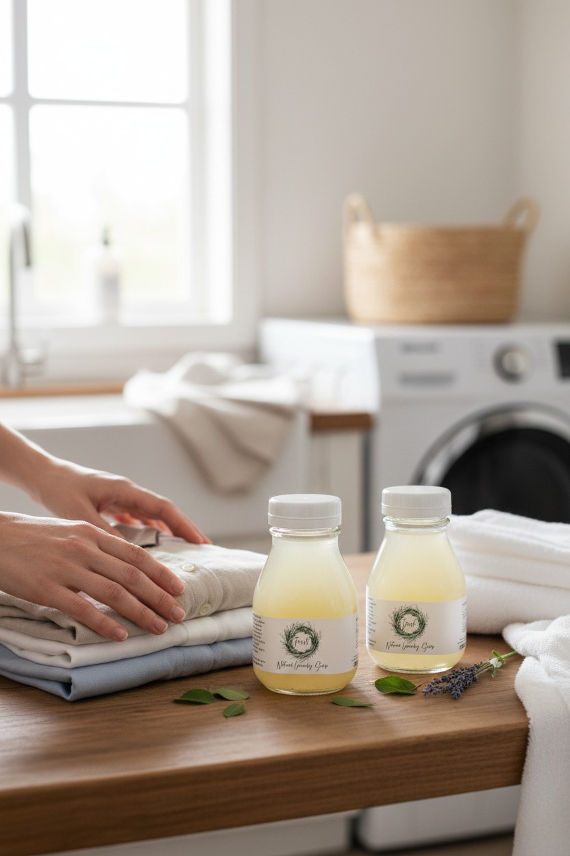 Natural Laundry Detergent Sampler Set (Pick 3 Scents) | Liquid Laundry Soap HE Safe Vegan Non-GMO | 3×11oz Reusable Glass Bottles (33 oz) - Image 5