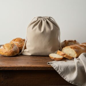 Extra Large Linen Beeswax Bread Bag