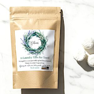 Natural Laundry Detergent Tabs, Travel Size