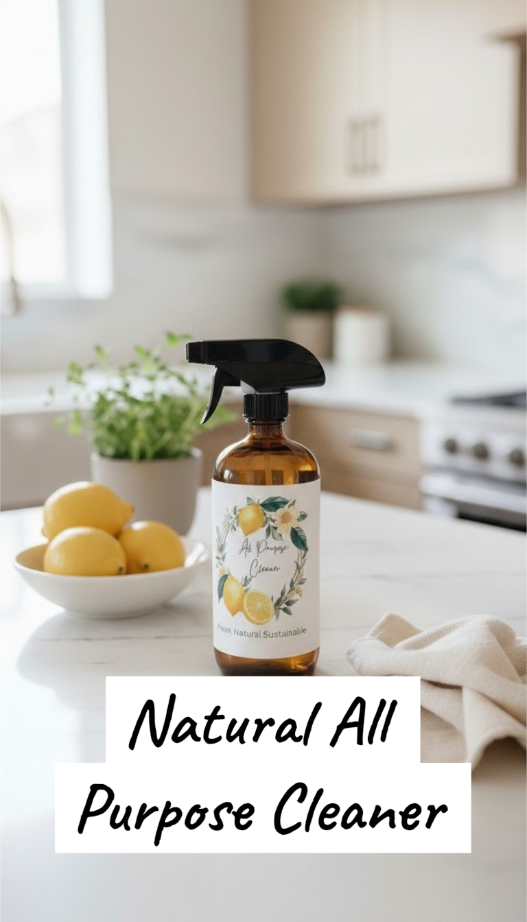 Natural All Purpose Cleaner in Glass Bottle