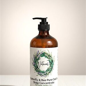 Castile Soap in Glass Bottle with Pump