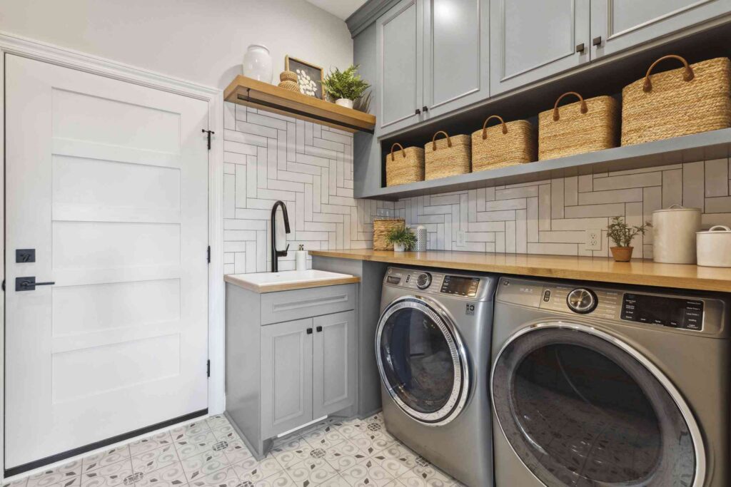 Laundry Room with Natural Cleaning Products