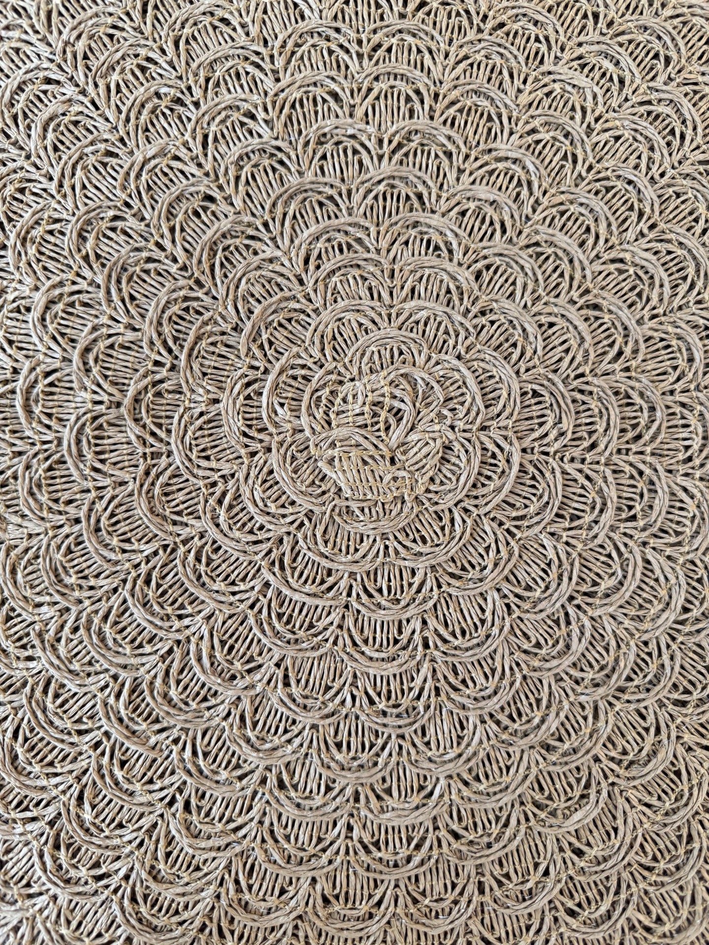 Round Woven Placemats Set of 4 – 15 Inch Natural Viscose Table Mats, Boho Farmhouse Table Decor - Image 2