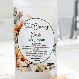 Natural Toilet Cleaner, Powder with fizzy clean.