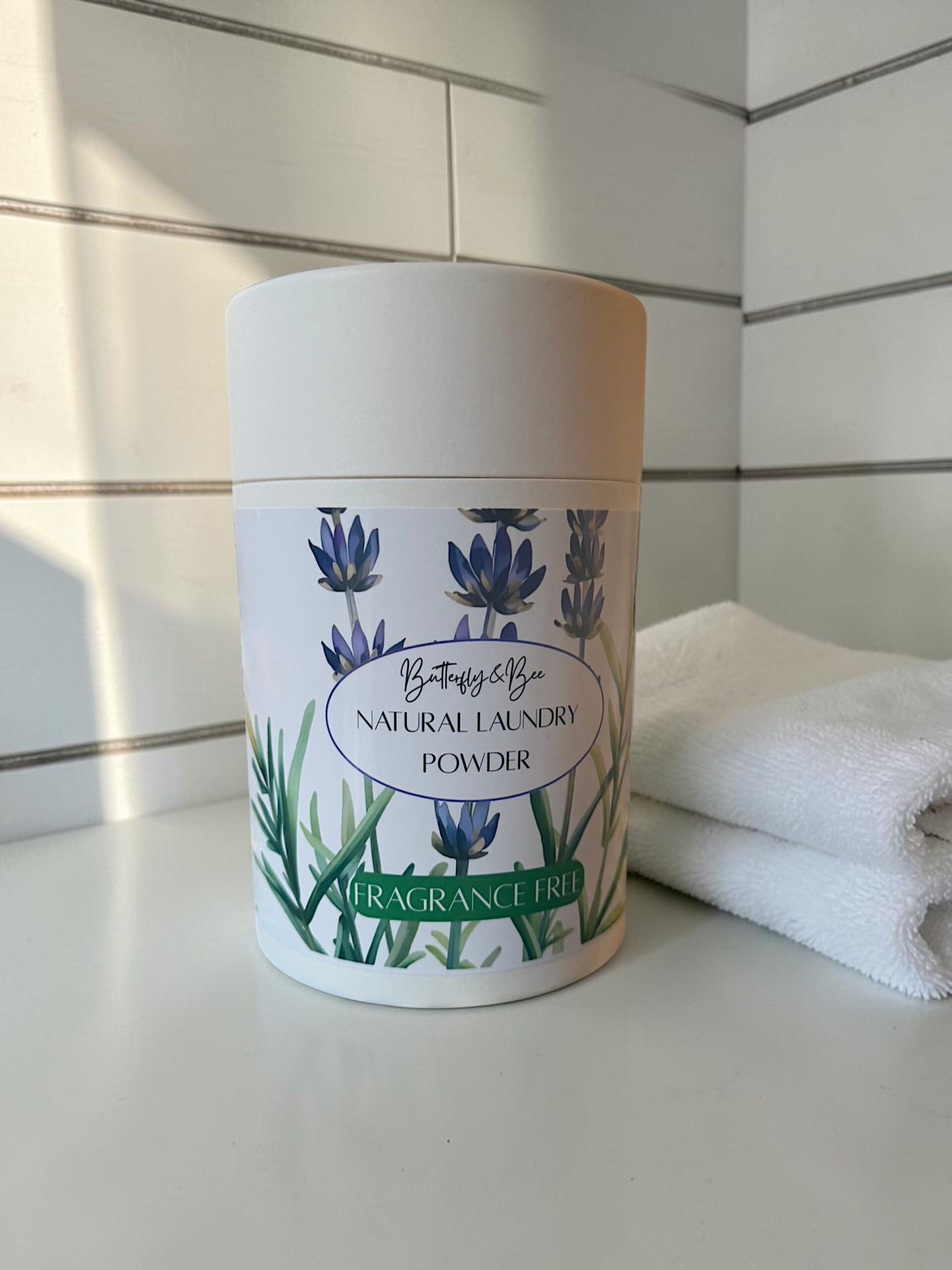 Natural Laundry Detergent, Powder Plastic Free Packaging