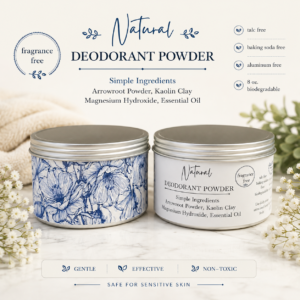 natural body deodorant powder