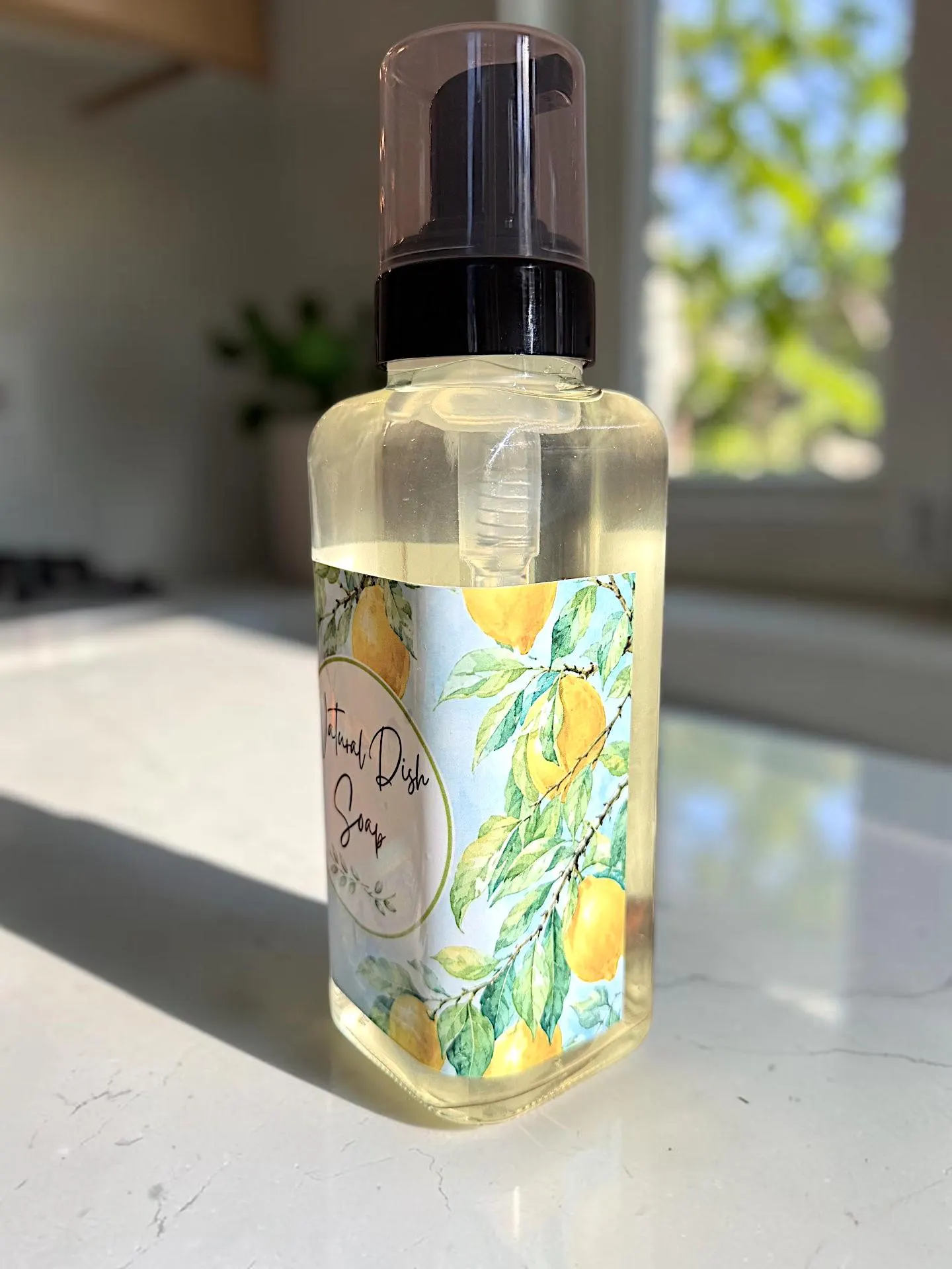 Natural Dish Soap Set – Aesthetic Glass Dispenser & Refill | Butterfly&Bee - Image 5