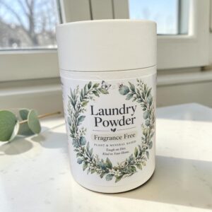 Natural Laundry Powder, EWG verified plastic free