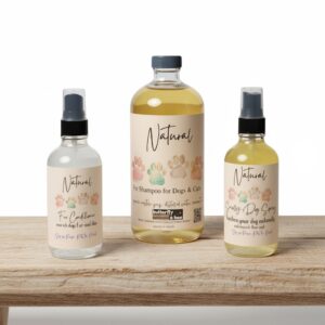 organic pet products, shampoo, fur conditioner