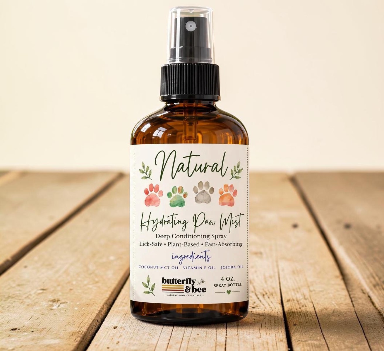 Natural Hydrating Paw Conditioner for Dogs Paw Pad Moisturizer Coconut MCT, Jojoba & Vitamin E - Image 6
